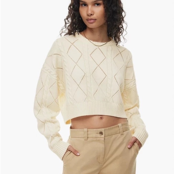 Aritzia Peggy Cropped Sweater - Picture 1 of 5